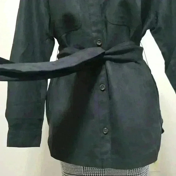 Banana  Republic Faux Suede Belted Shirt - Picture 11 of 15